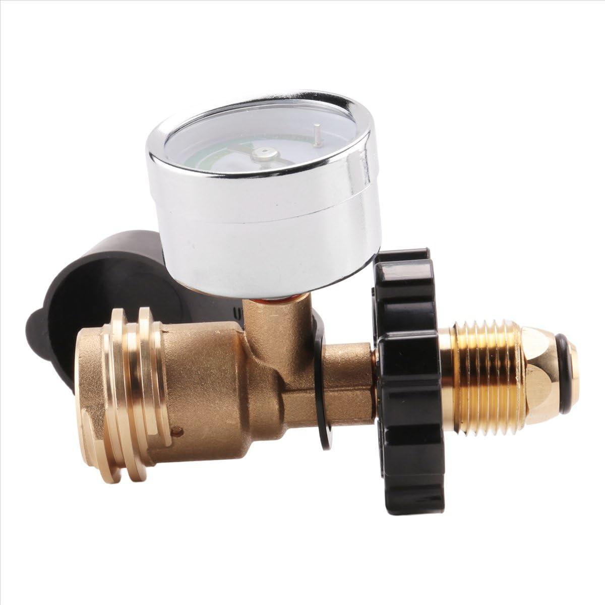 Sankaka 1Pack Propane Tank Gauge with POL Connection,for 5-100Lb Tank, Stay Accurate At Different Temperatures