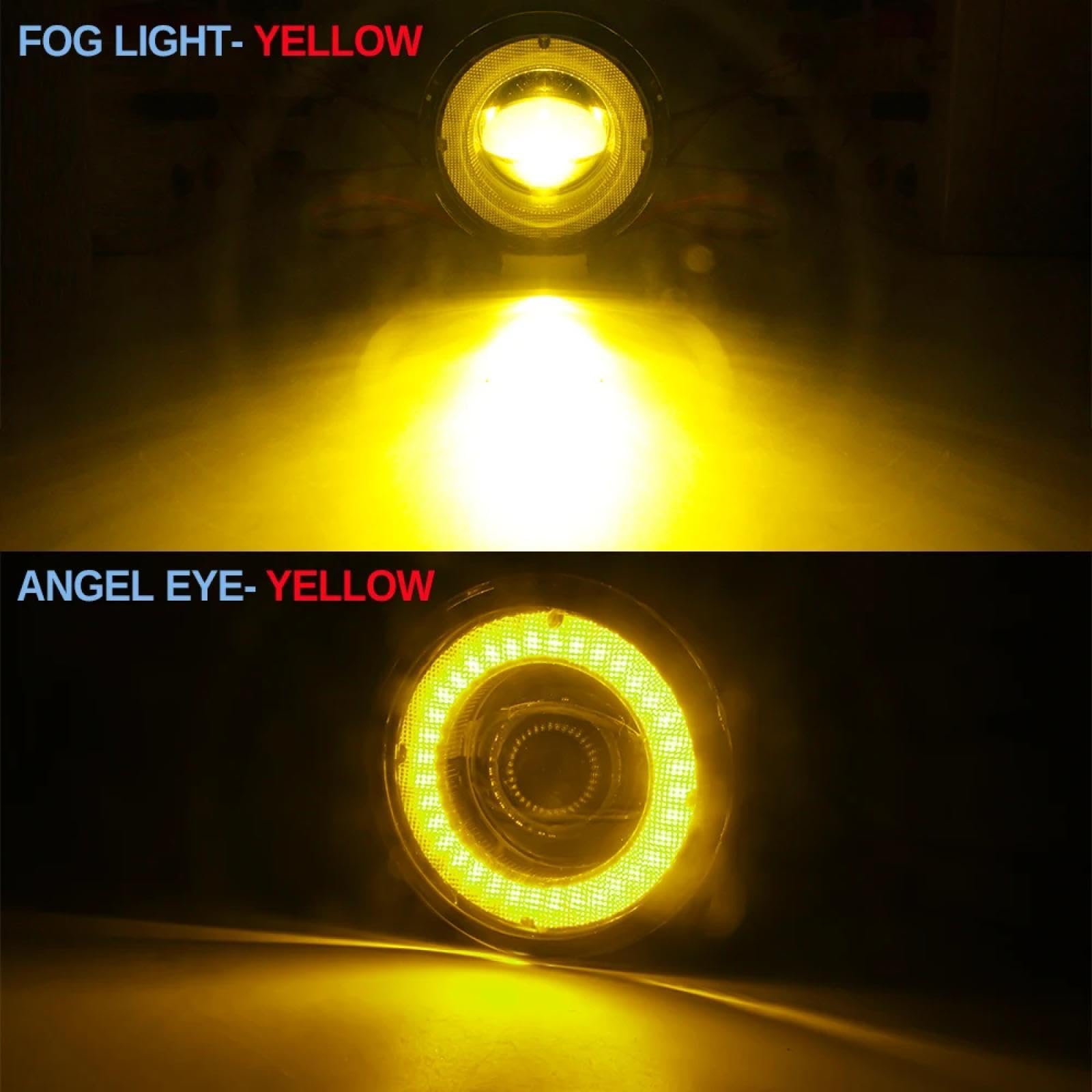 Mistlampen Zespół światła przeciwmgielnego prawego + lewego samochodu Dla Estima 2000-2006 Lampa przeciwmgielna LED Angel Eye do jazdy dziennej DRL 30W H11 12V