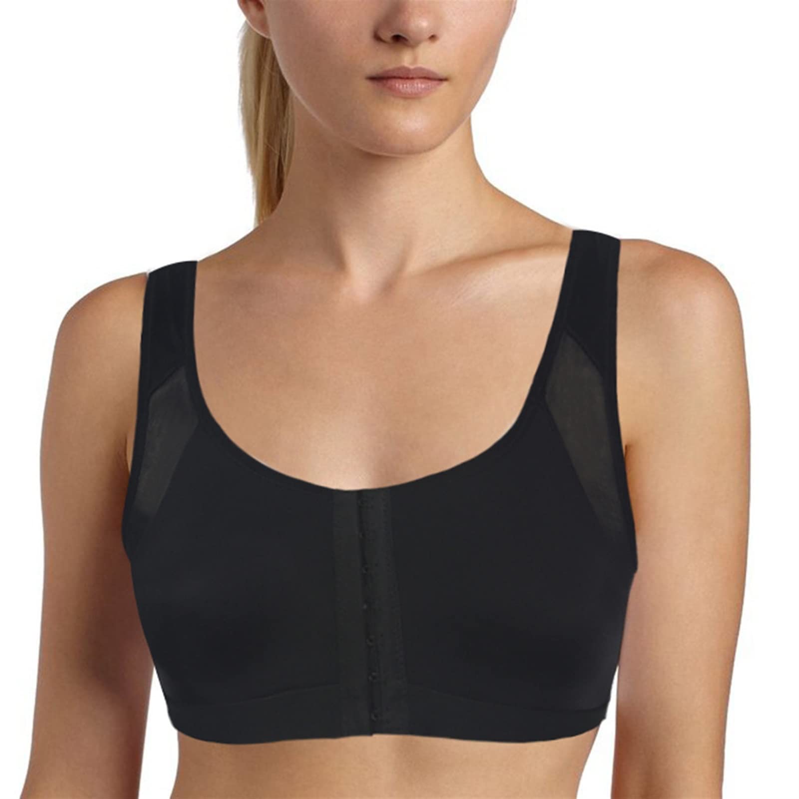 Sujetadores sin Relleno de Talla Grande para Mujer, Sujetador Transpirable postoperatorio con Soporte para la Espalda, Bralettes de Lactancia, Chaleco, Ropa Interior
