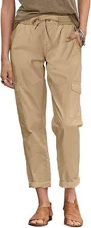 Dokotoo Womens Cargo Pants Fit High Waist Casual 4 Pocketed 2023 Hiking Outdoor Pants S-XL