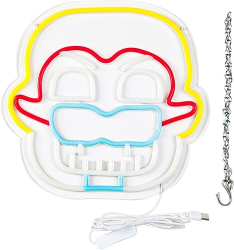 Miniatura 30 de Freddy - Letreros de neón para decoración de pared, luces LED de neón para dormitorio, cumpleaños, regalos de Navidad para niños, adaptador de Cinco