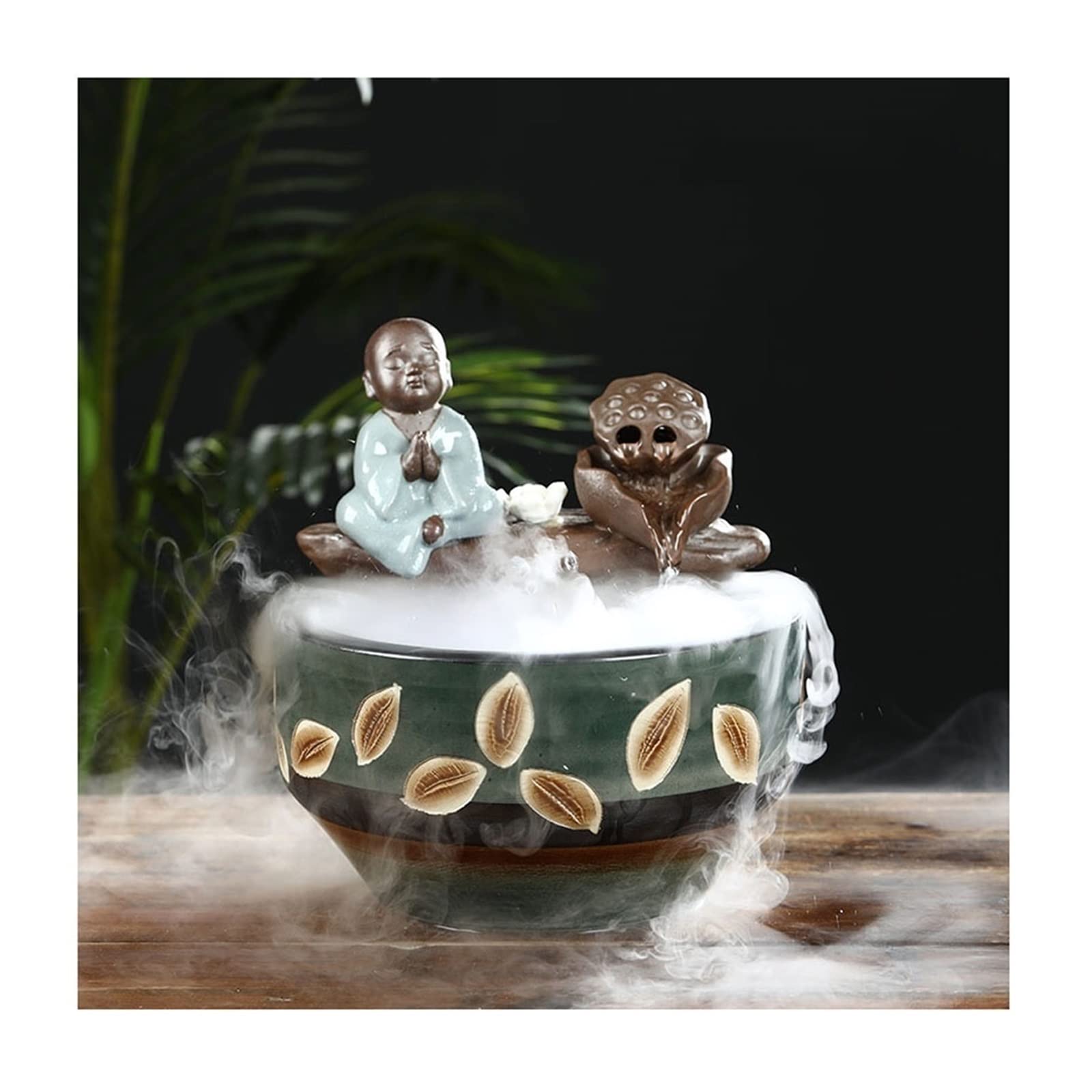Acquario Acquario Acquario in ceramica Casa Soggiorno Circolazione Flusso Acqua Serbatoio for pesci Feng Shui Ornamento fortunato Balcone Ciotola for pesci rossi Acquario Piccolo Acquario ( Color : D