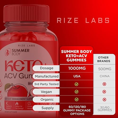 Miniatura 9 de Paquete de 2 gomitas de verano Body Keto + ACV, gomitas Keto de cuerpo de verano para pérdida de peso avanzada, suplemento SummerKeto, gomitas de