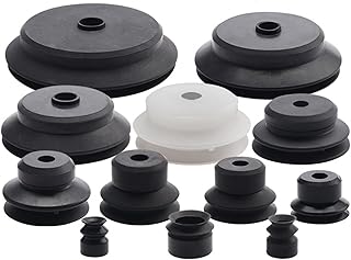 KMGUZRRWD 1 Uds. Ventosa de vacío NBR Negra PJG-4/6/8/10/15/20/25/30/35/40/50 Copa de succión de vacío Suave Redonda de Doble Capa de Silicona Blanca(PJG-4,70R)