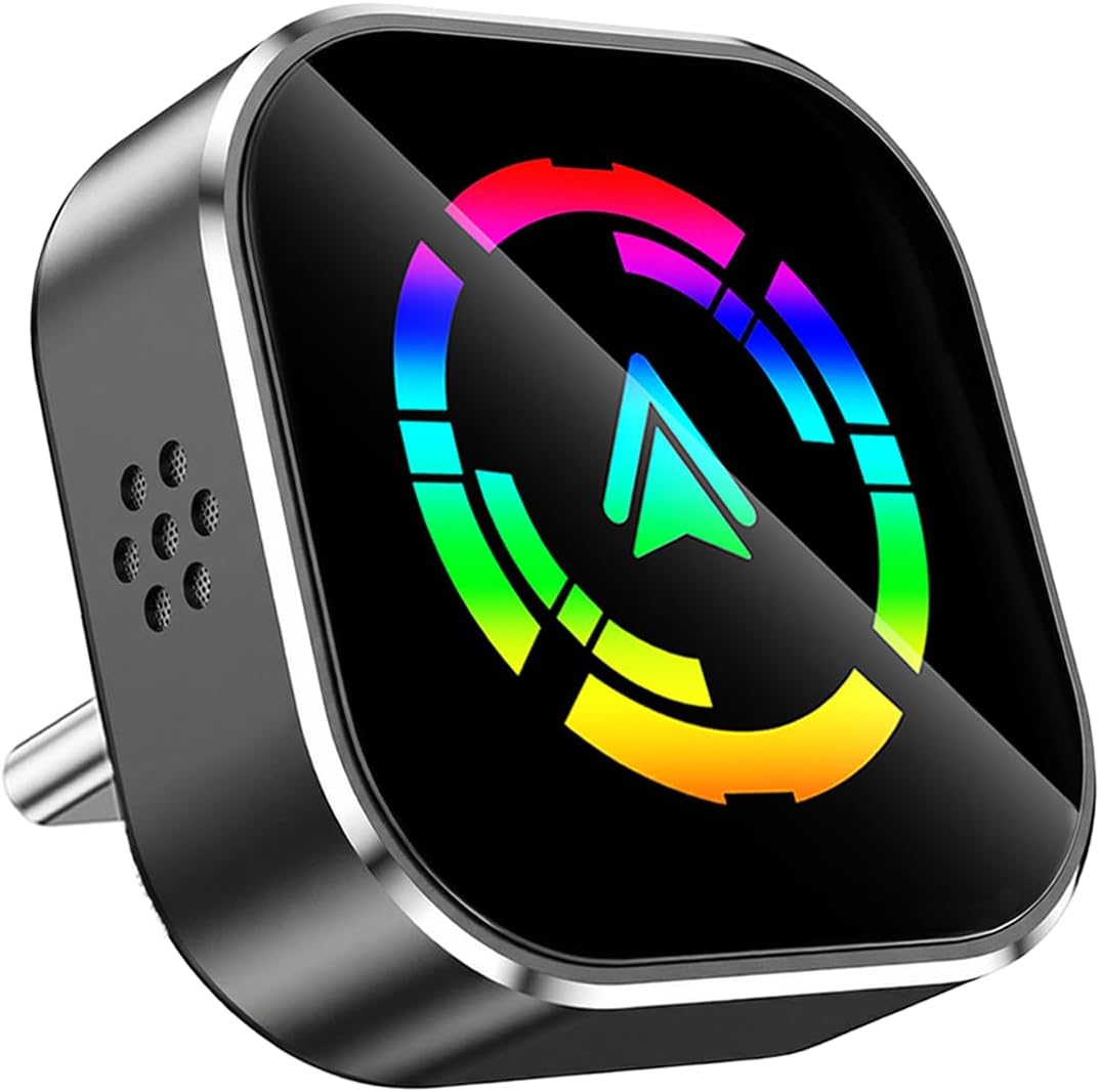 Wireless CarPlay Android Auto 2 in 1 Adapter, Apple Car Play Wireless Adapter Dongle, Mini USB Bluetooth CarPlay Adapter, 5.8GHz Fast Connect, Plug & Play Convert Wired to Wireless for iOS/Android