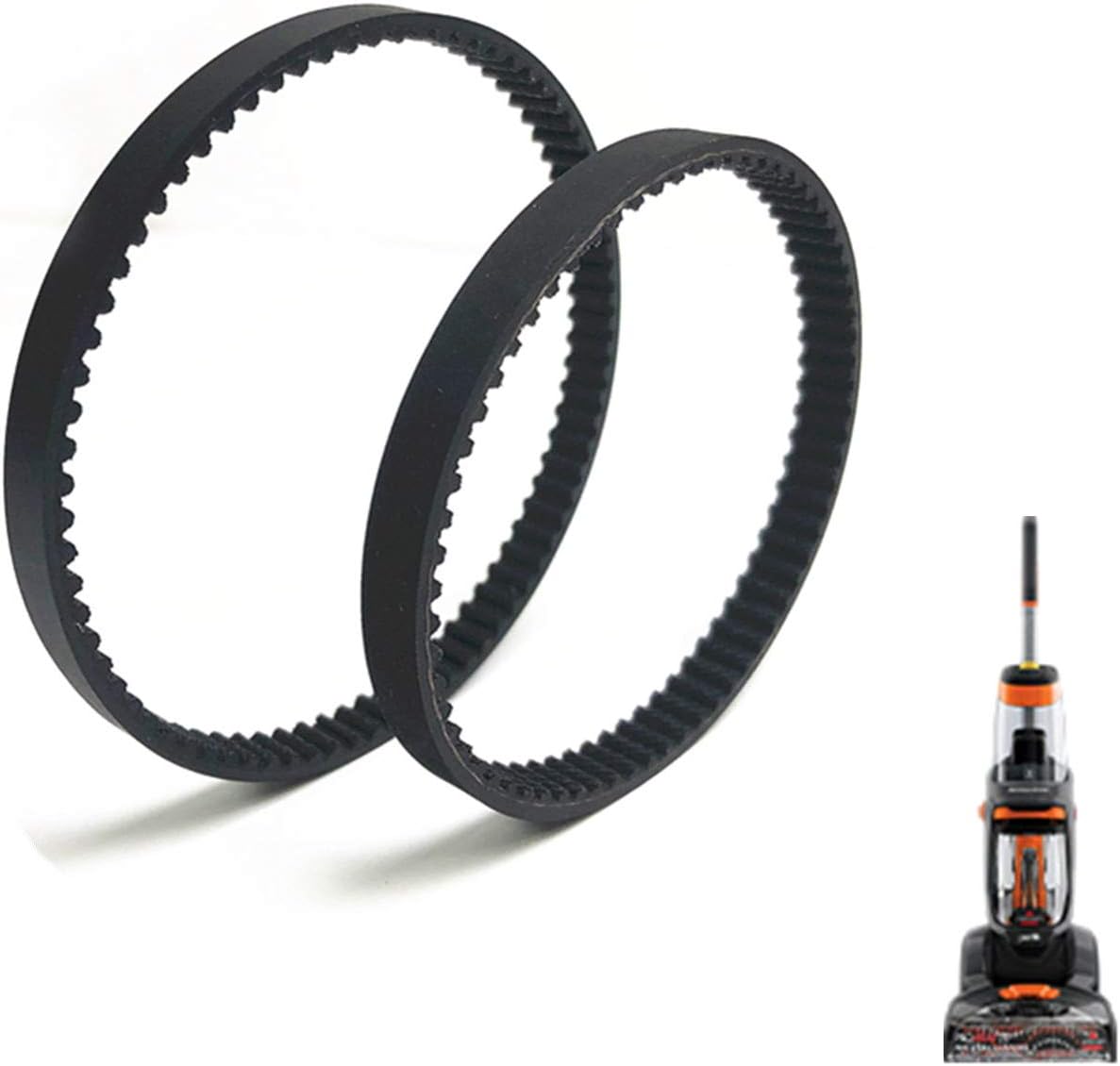 Replacement Belt for Bissell ProHeat 2X Revolution Vacuum,Compatible with Models: 1548,1550,1551,Parts 1606419 & 1606418