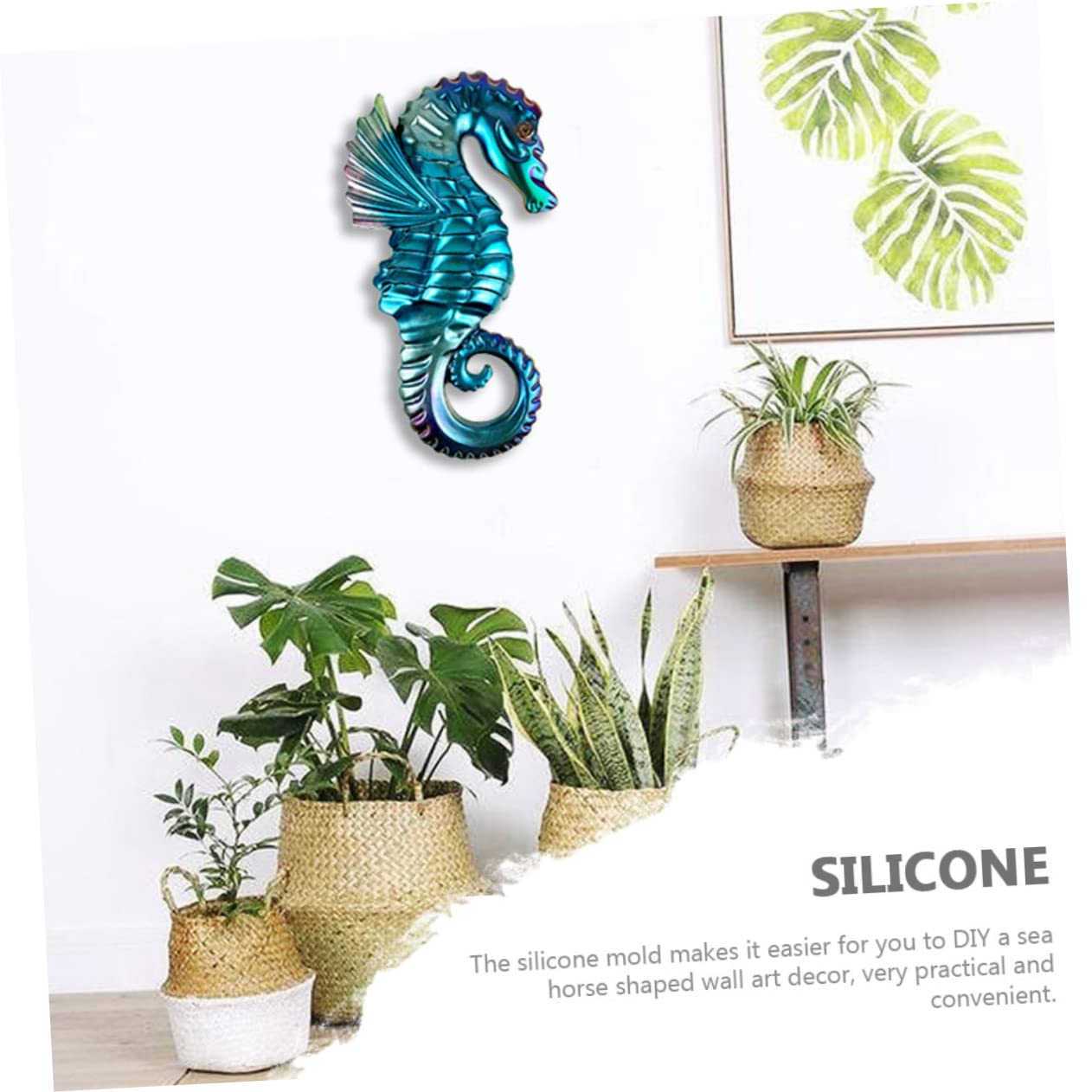 SHINEOFI 5piezas Molde De Flexible Para Decoración De Molde De Epóxica Para Manualidades y Adornos De Pared