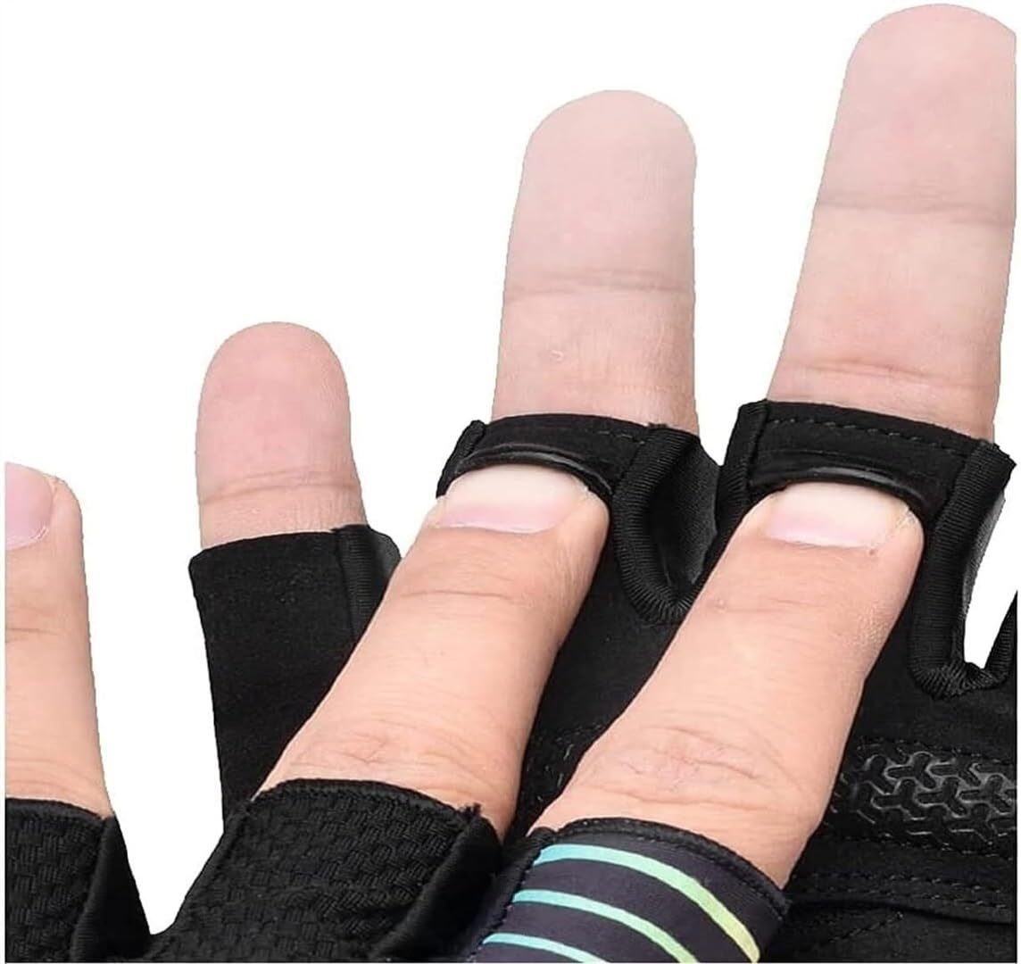 IRYZE Gants De Pêche Gants Demi-Doigts, Gants De Cyclisme pour Hommes Et Femmes Gants De Cyclisme