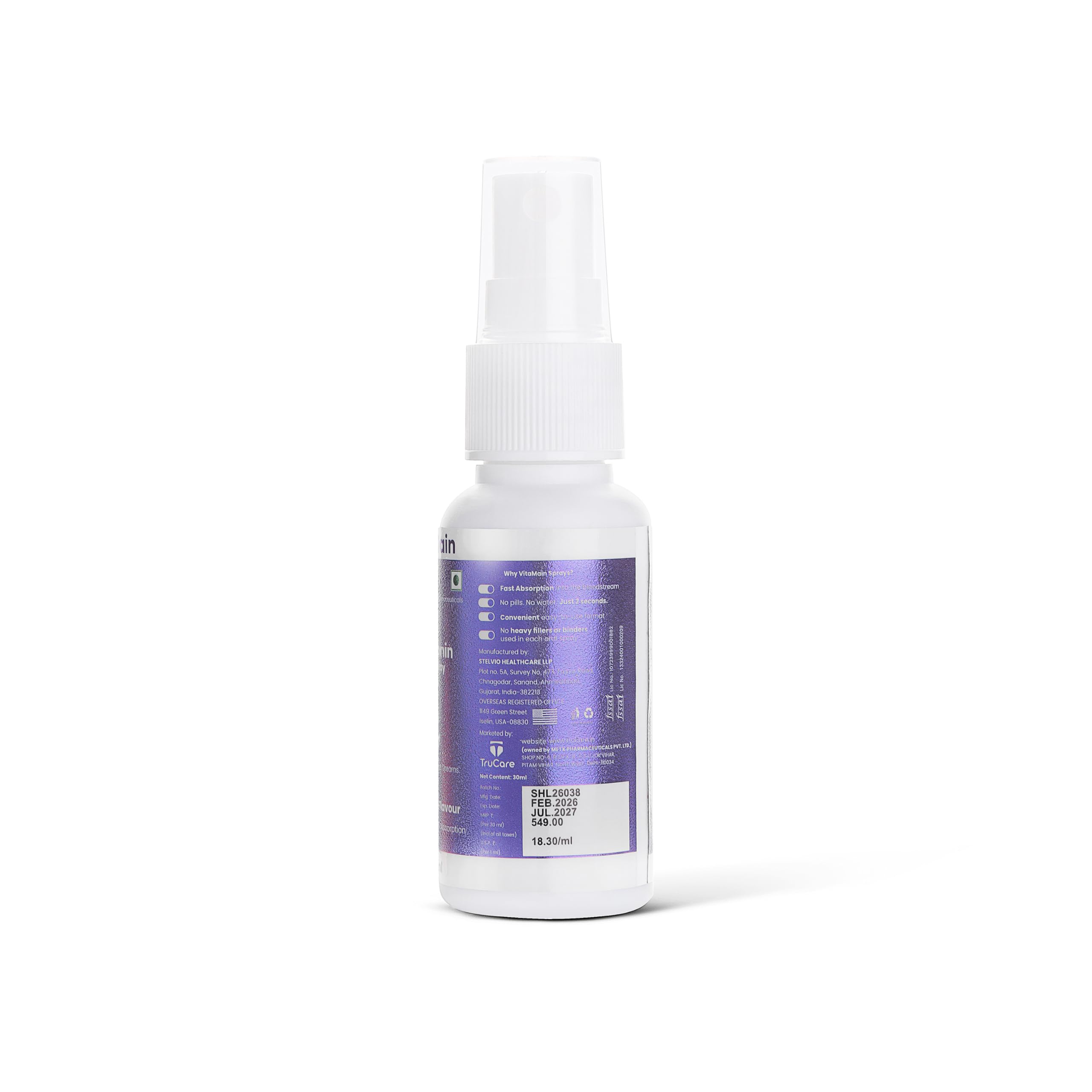 Melatonin (10mg) Oral Spray | Sleep Support Spray for better sleep | Non Habit Forming | Fast Absorbing | Muscle Recovery, Nerve Relaxation & Relieves Stress | 30ml | 2 Months Supply — Amazon image 8