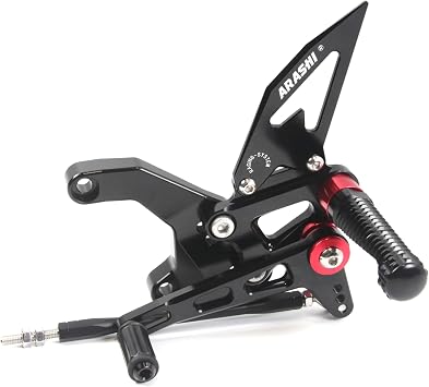 V2.0 Adjustable Rearsets Compatible with Kawasaki Z900 ZR900 2017-2019, Black