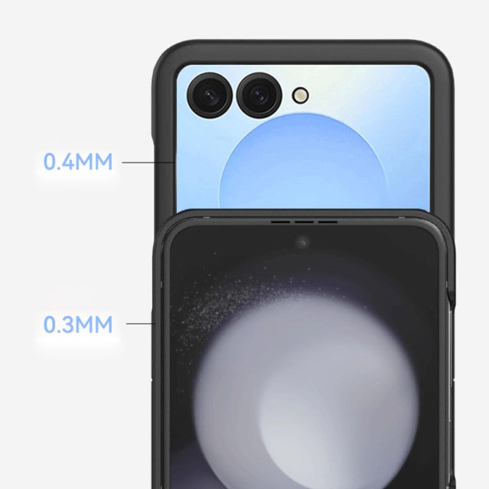 Generico Custodia minimalista for Samsung Galaxy Z Flip 8 anello dito