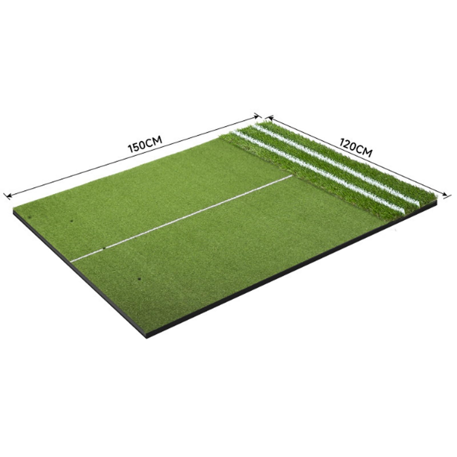 Tappetino da golf, antiscivolo, in EVA, per uso interno/esterno, pieghevole e resistente all'usura, con linee guida per simulatori di golf