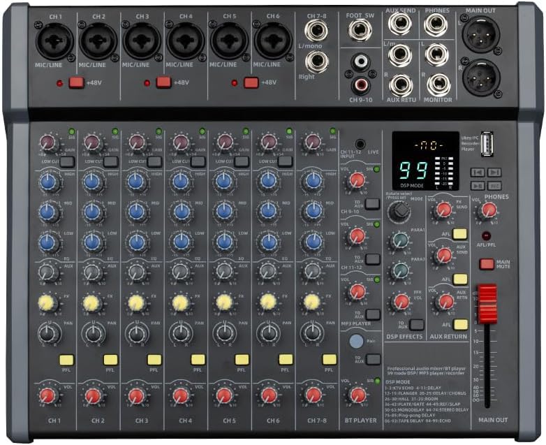 Mixeur audio professionnel pour éliminer les saturations en concert