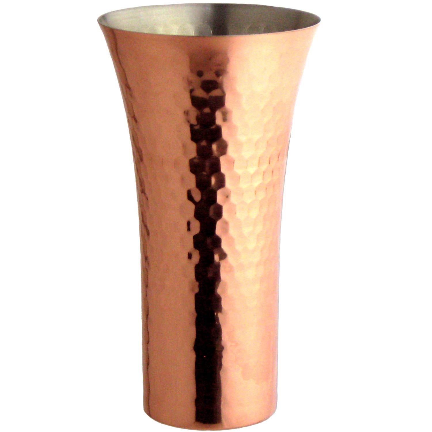 Tsubame-Sanjo Pure Copper Beer Pilsner Tumbler 12.8oz Mirror Finish Japan