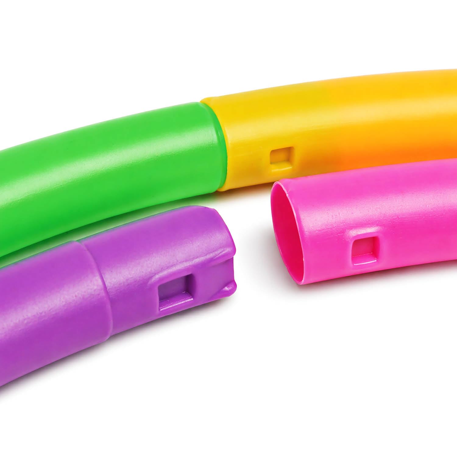 COM-FOUR® Pneumatici Hula-Hoop da assemblare - pneumatici Hullahub divisibili - pneumatici per fitness - HoolaHoop per bambini e adulti in diversi colori