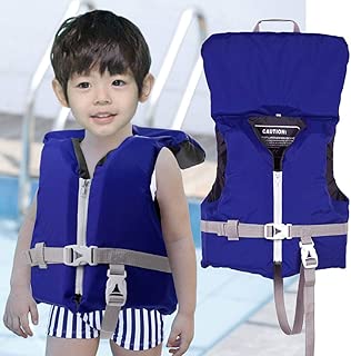 ライフジャケット 子供 フローティングベスト男女兼用 幼児水泳用具 ヘッド保護付き