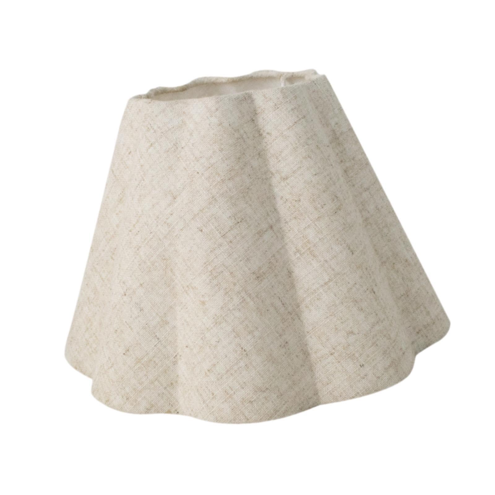 Flax Rustic-Chic Cloth Petal Lampshade, Floor Light Cloth Shade, Lamp Cover, Pendant Light Lamp Shade, Chandelier Shade Replacement, Decor for Hotel Home Ceiling Dining Room (Eight-Petaled Flower)