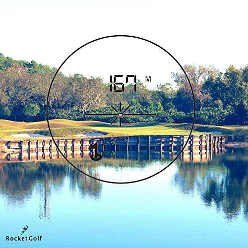 Telemetro-de-Golf-Laser-Birdie-1300-Pro-rojo-RocketGolf-FlagFinder-Medicion-de-distancia-1300M