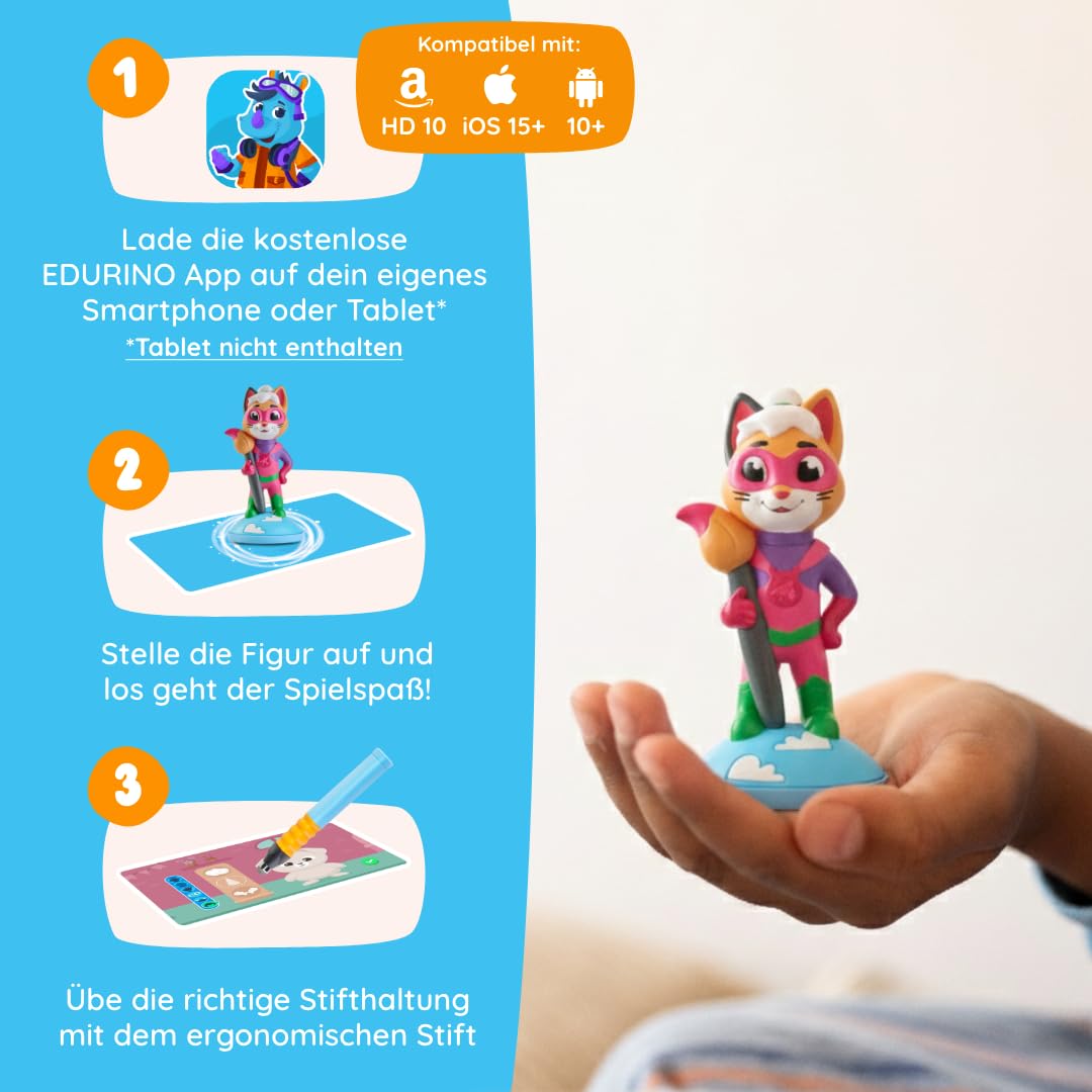 Edurino Figur Yuki Kunst & Gestalten ab 4 Jahren inkl. App | Innovatives & digitales Lernspiel | Kreativer Ausdruck | Digitale Werkzeuge | Animation | Kreative Achtsamkeit - 2