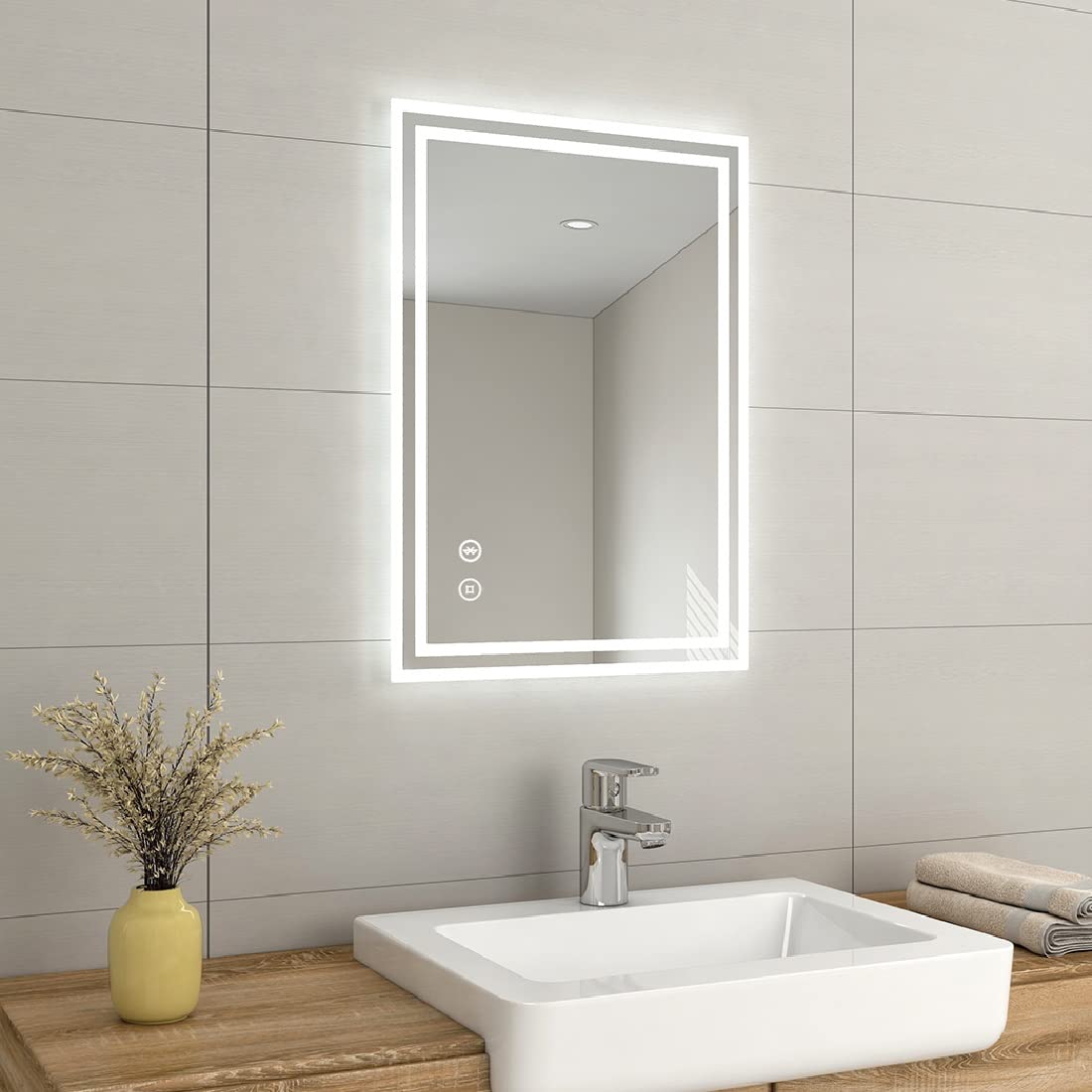 Buy EMKE 500 X 700 mm Backlit Illuminated Bluetooth Bathroom Mirror