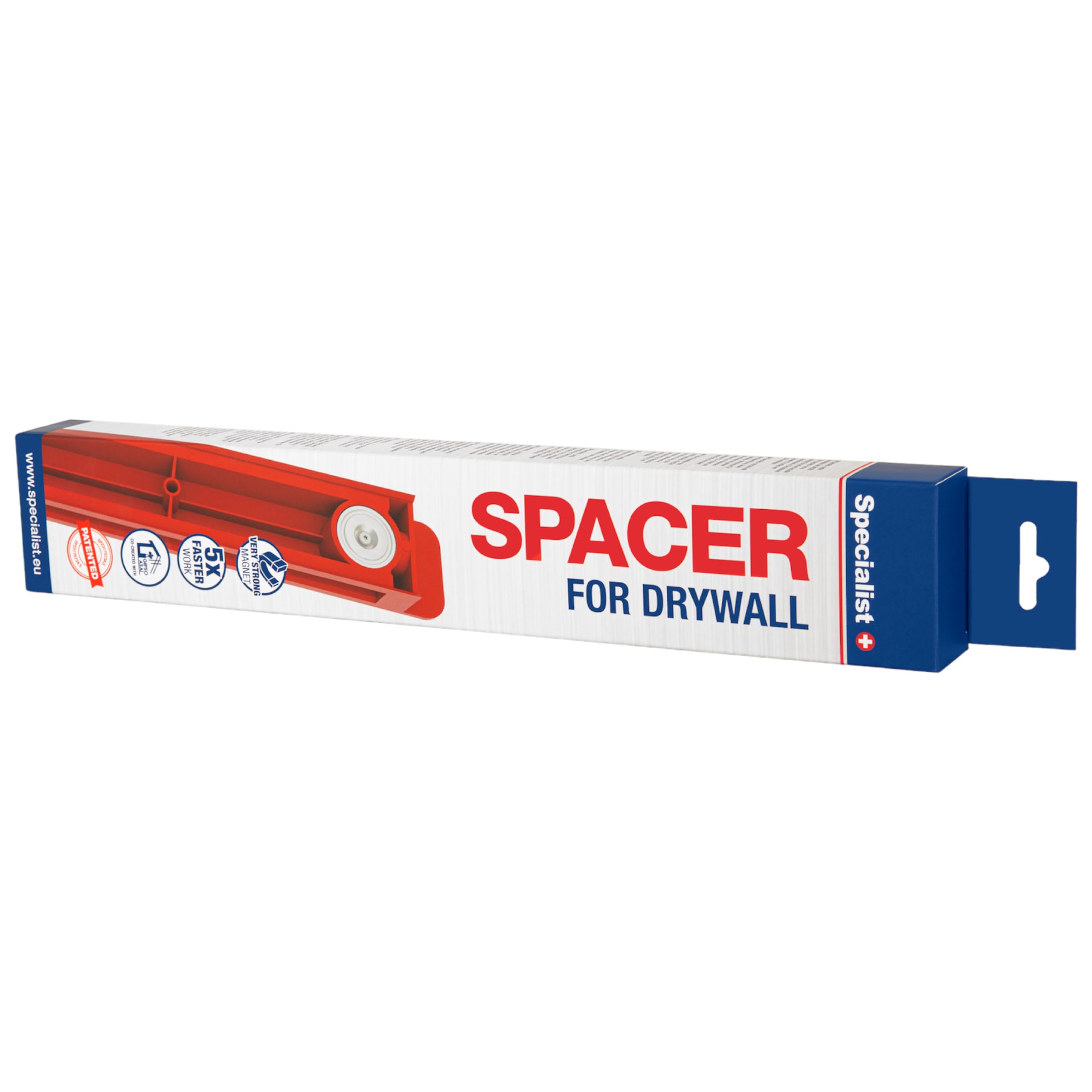 Specialist+ SPACER 40 cm Tool Acelera el montaje del marco metálico D112 - Instalación de placas de yeso CD perfiles I Medición y herramienta de sujeción para marco de perfil de CD para montaje en