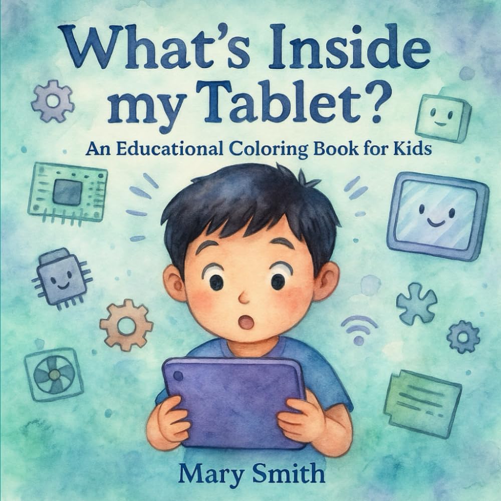 What’s Inside My Tablet?: An Educational Coloring Book for Kids (Byte by Byte)