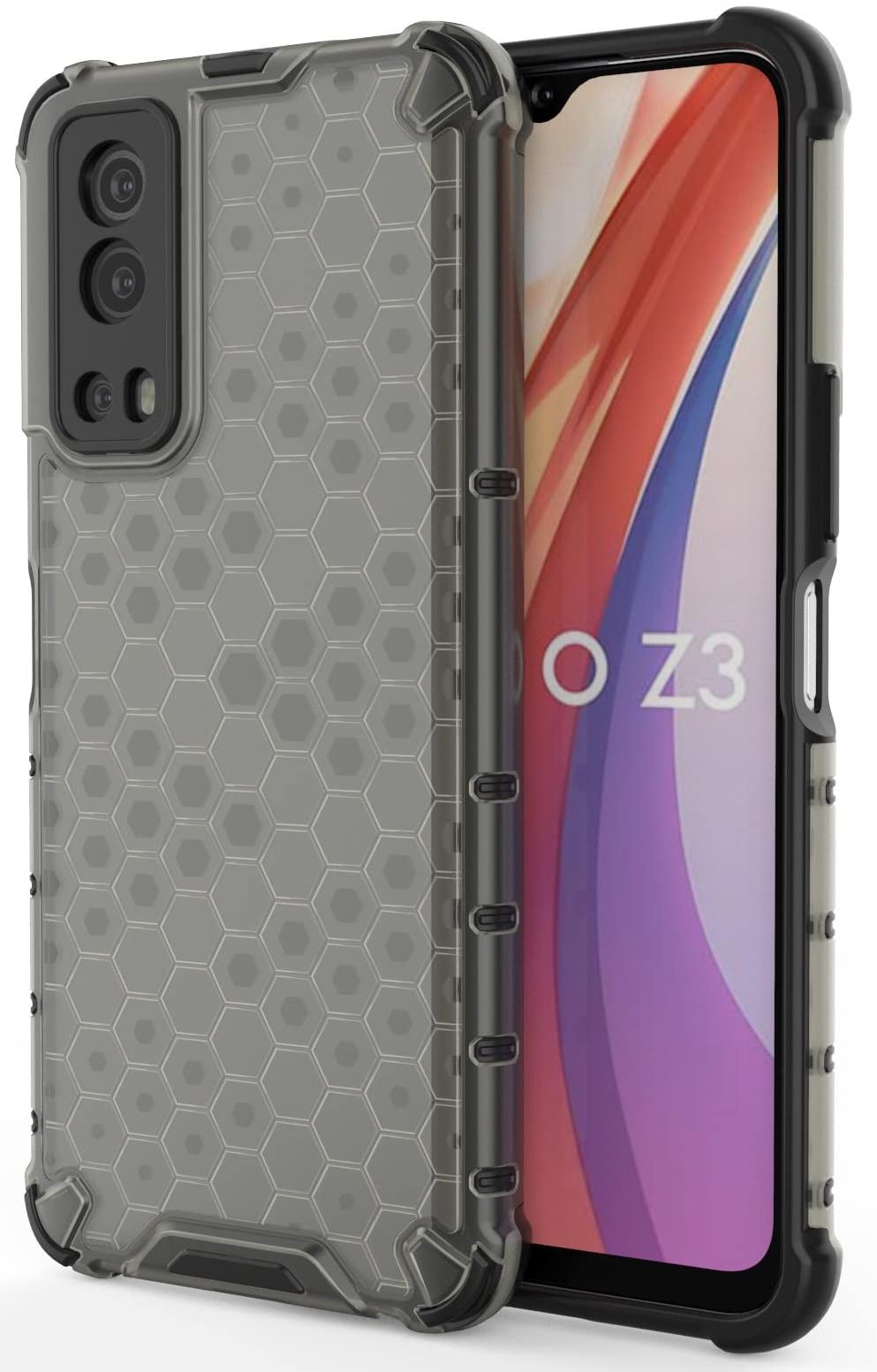 Glasgow | for IQOO Z3 5G Stylish Look Pattern Back Case Cover for IQOO Z3 5G - Black