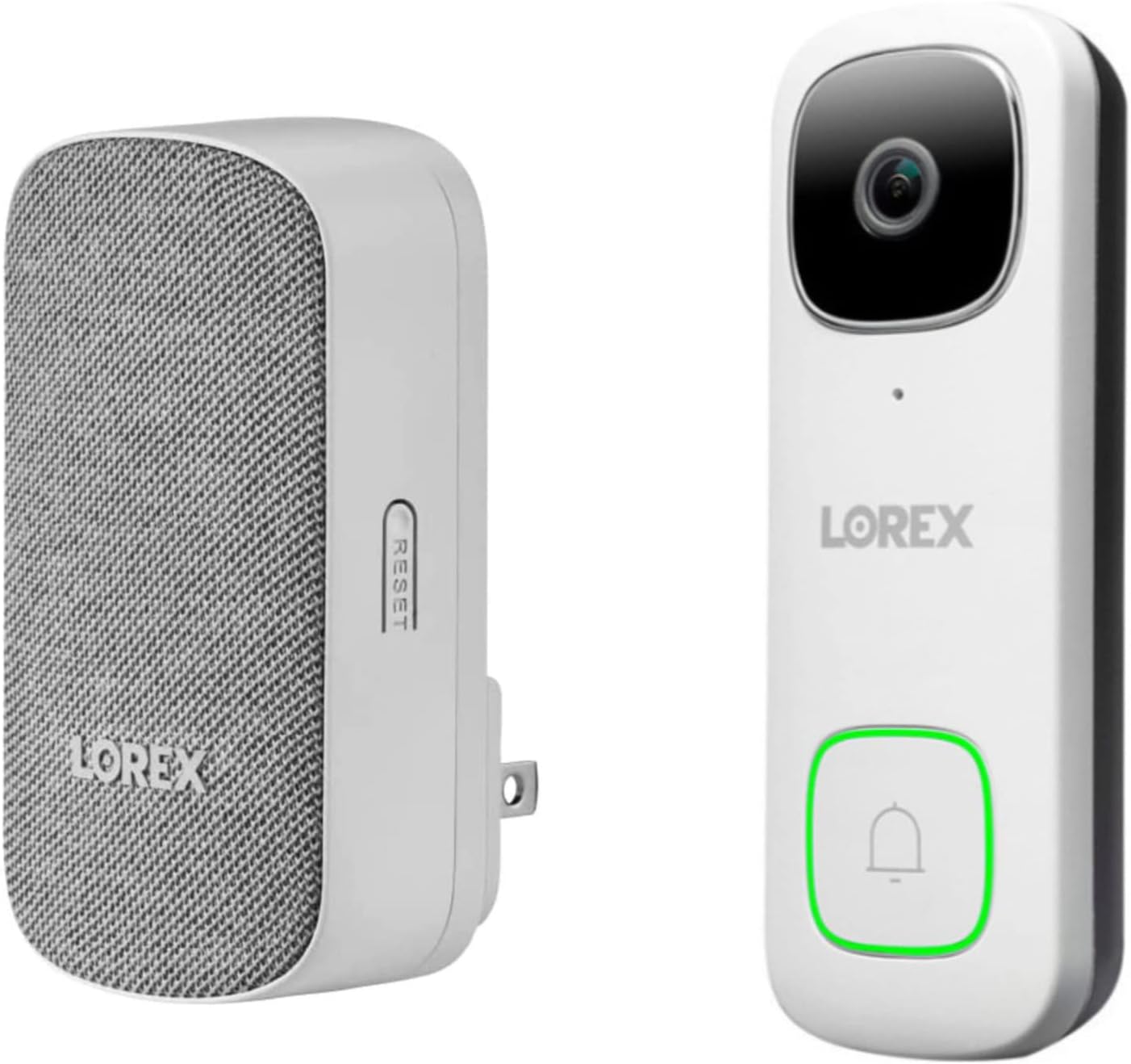 Amazon.com: Lorex 2K Wired Video Doorbell (White) with Lorex Wi-Fi