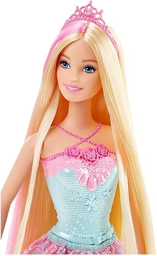 Miniatura 2 de Barbie muñeca princesa del reino del cabello largo Rosado