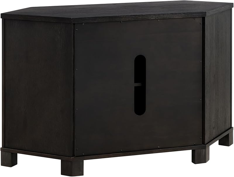 Martin Svensson Home Ashford Corner TV Stand 49.5" Wide Wood, Black image 7