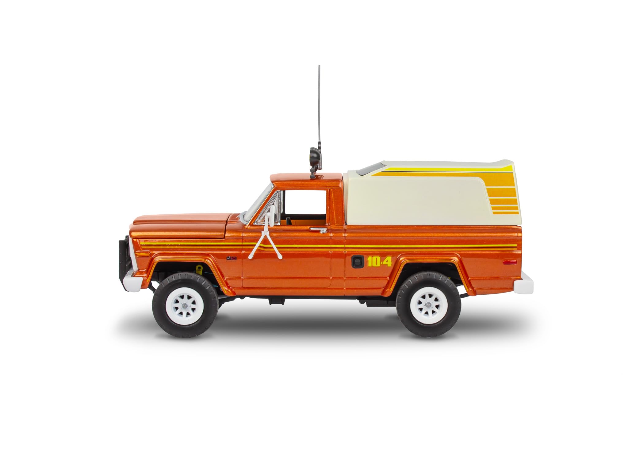 Revell Monogram 14568 - Jeep J-10 Pickup z przyczepą kempingową w skali 1:24, niezabudowany/niepomalowany model plastikowy