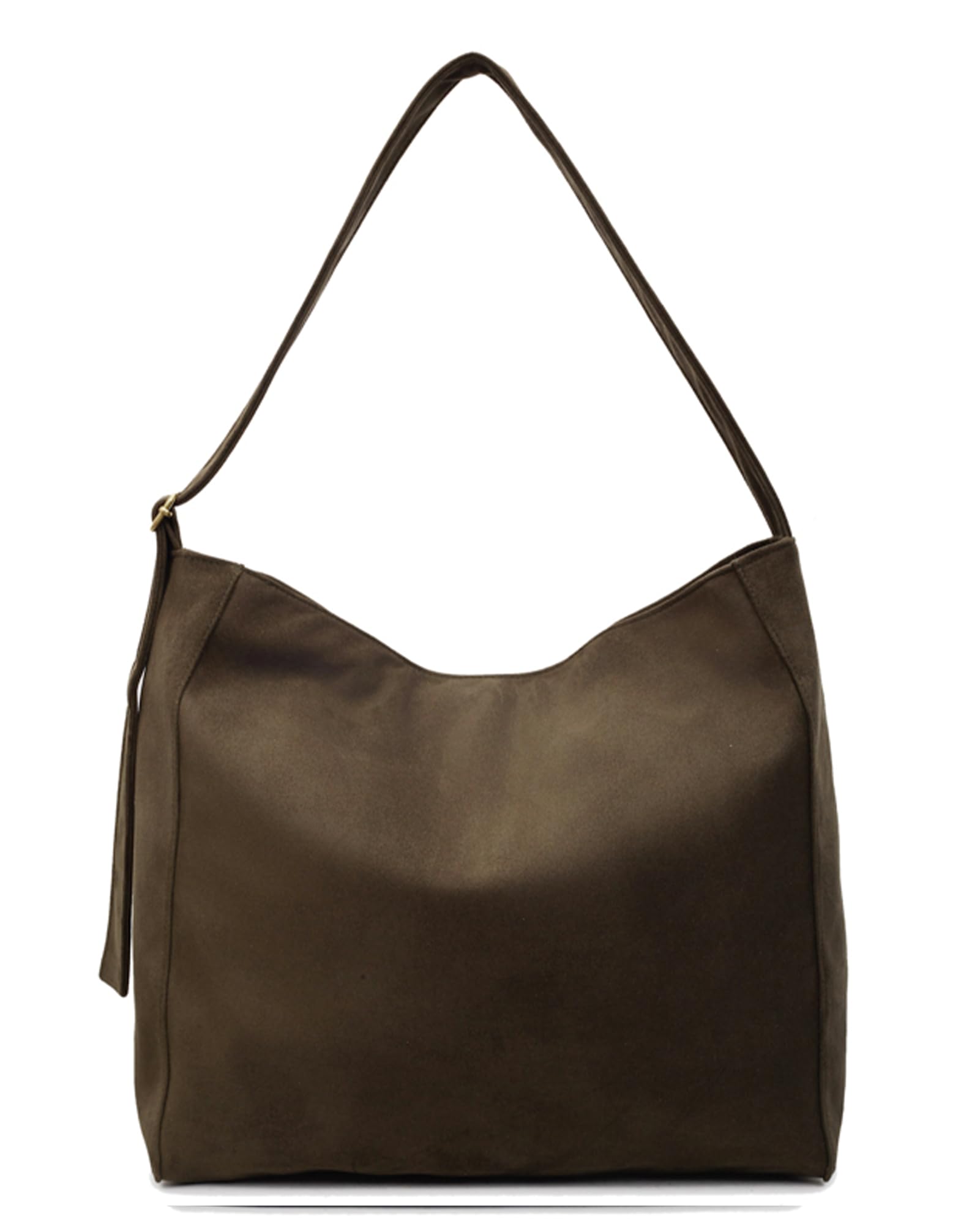 Micmores Torba na ramię dla kobiet, torebki ze sztucznego zamszu, luźna torebka na ramię, duża torba crossbody, torby uni, do pracy, podróży
