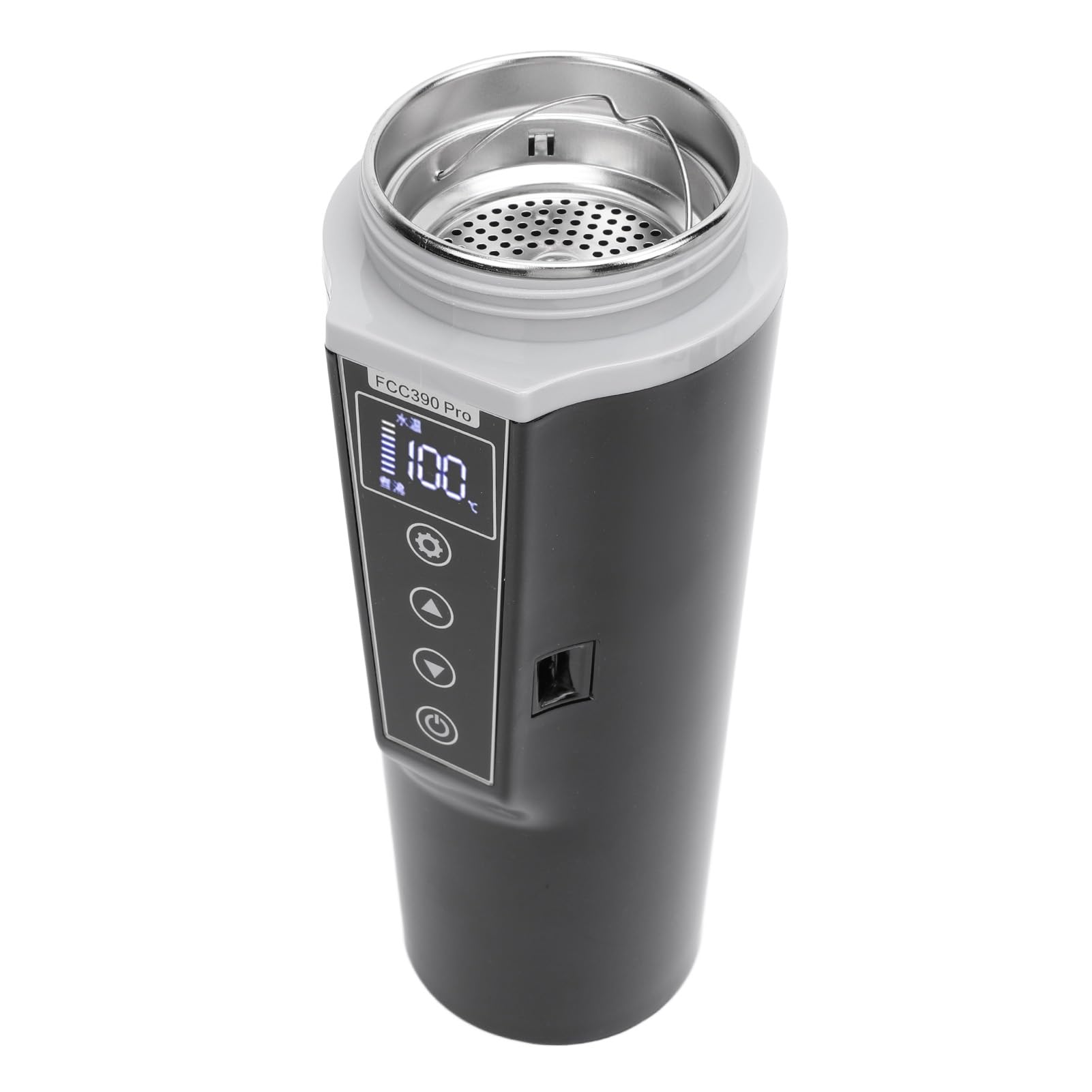 Bollitore per auto elettrico 12V Bollitore portatile per acqua con controllo intelligente della temperatura Tazza da viaggio riscaldata per caffè Tè Bevande calde nei veico