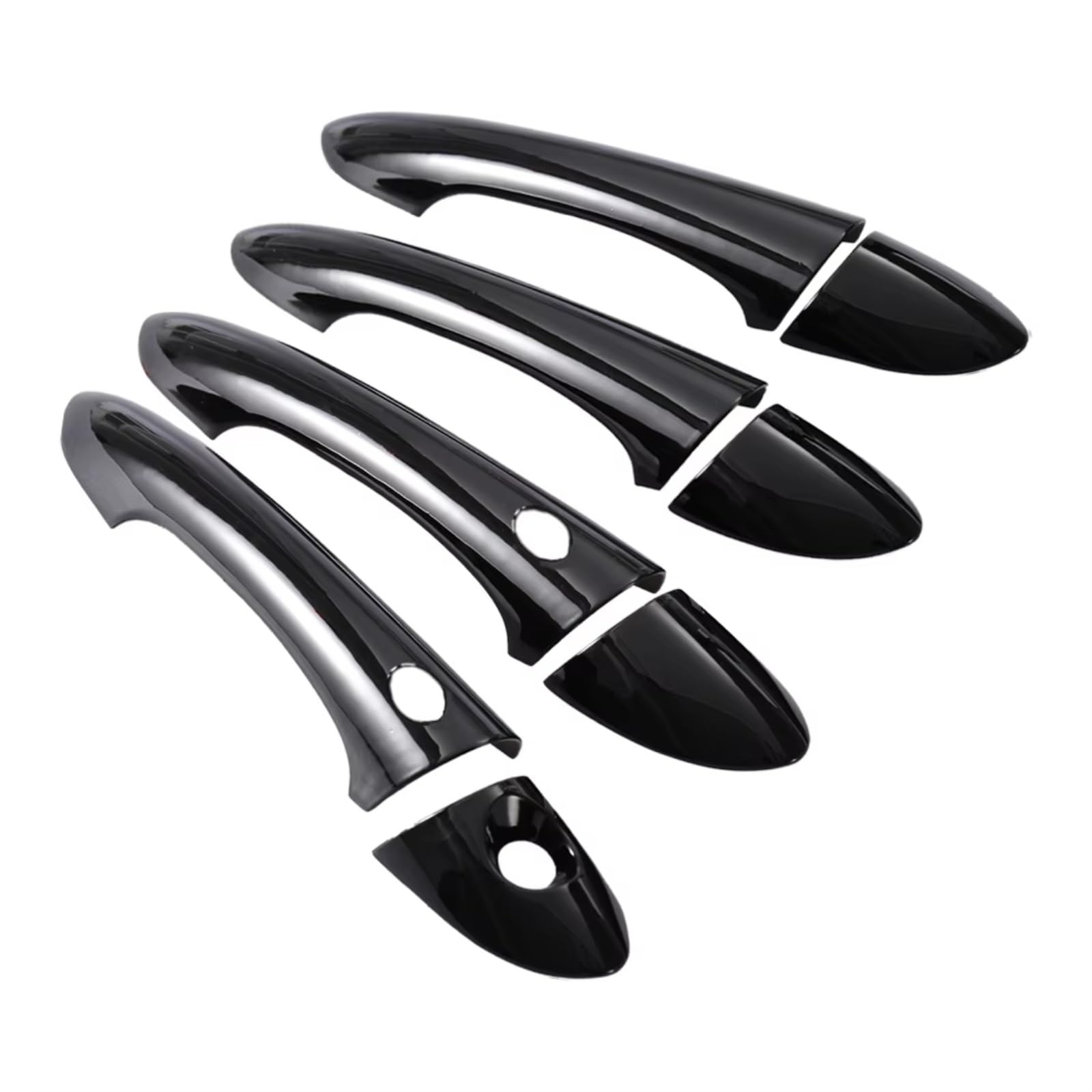 Qdzvalumv One Color Car Door Handles Cover Shell Compatible With For Sonata 2011-2014 Car Exterior Door Handle Cover Trim Outer Front Rear Cap Shell Protector Set