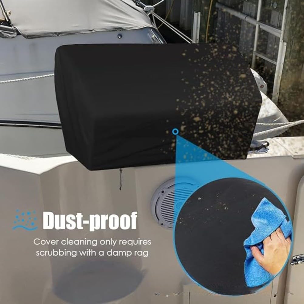Copertura resistente per barbecue, impermeabile, 58 x 38 x 38 cm, resistente ai raggi UV, per pioggia, neve, barbecue a gas all'aperto (420D)