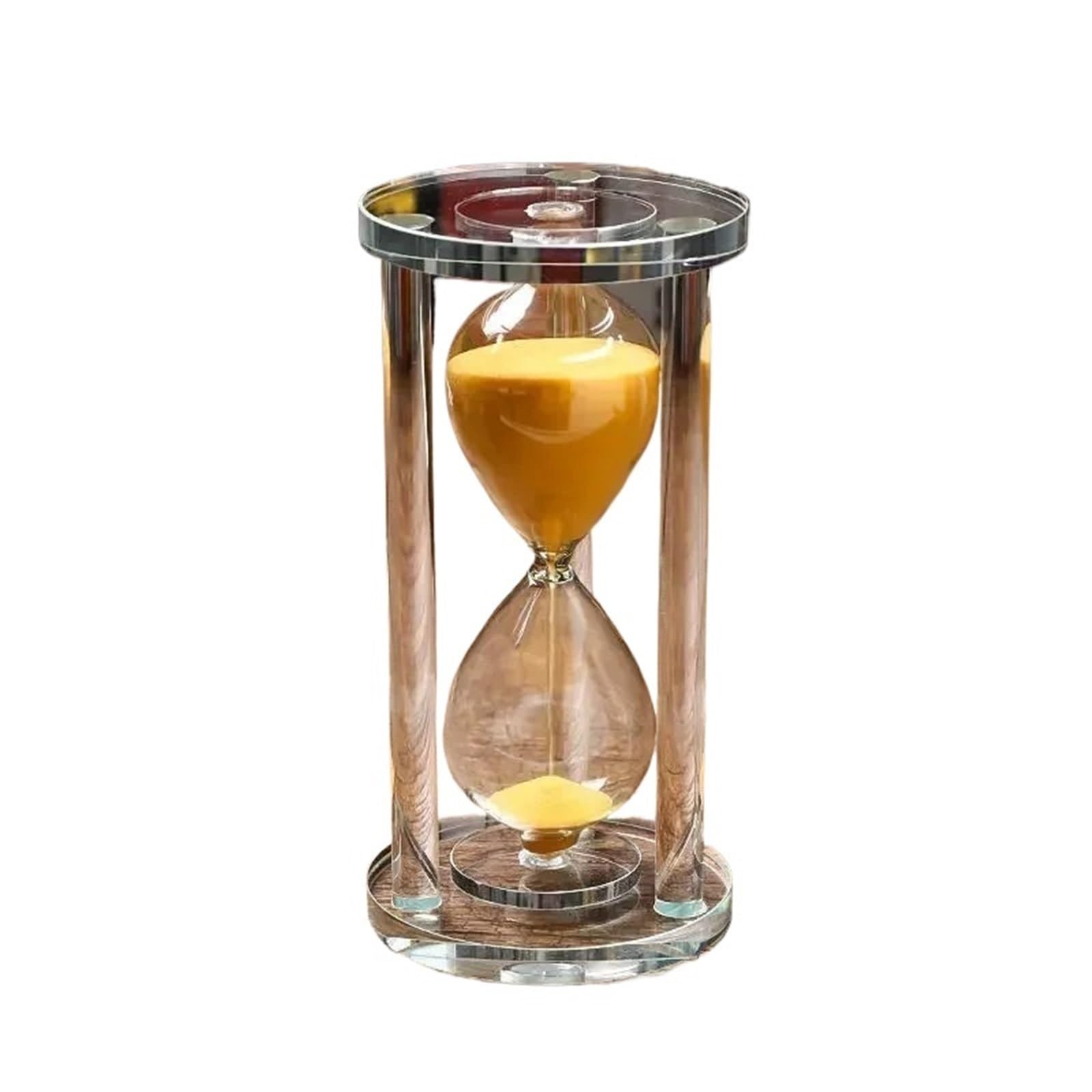 Reloj De Arena Reloj de Arena 15-60 Minutos, Temporizador for Cocina, Escuela, Moderno Reloj Cristal, temporizadores té, decoración del hogar para La GestióN del Tiempo(Orange,30min)