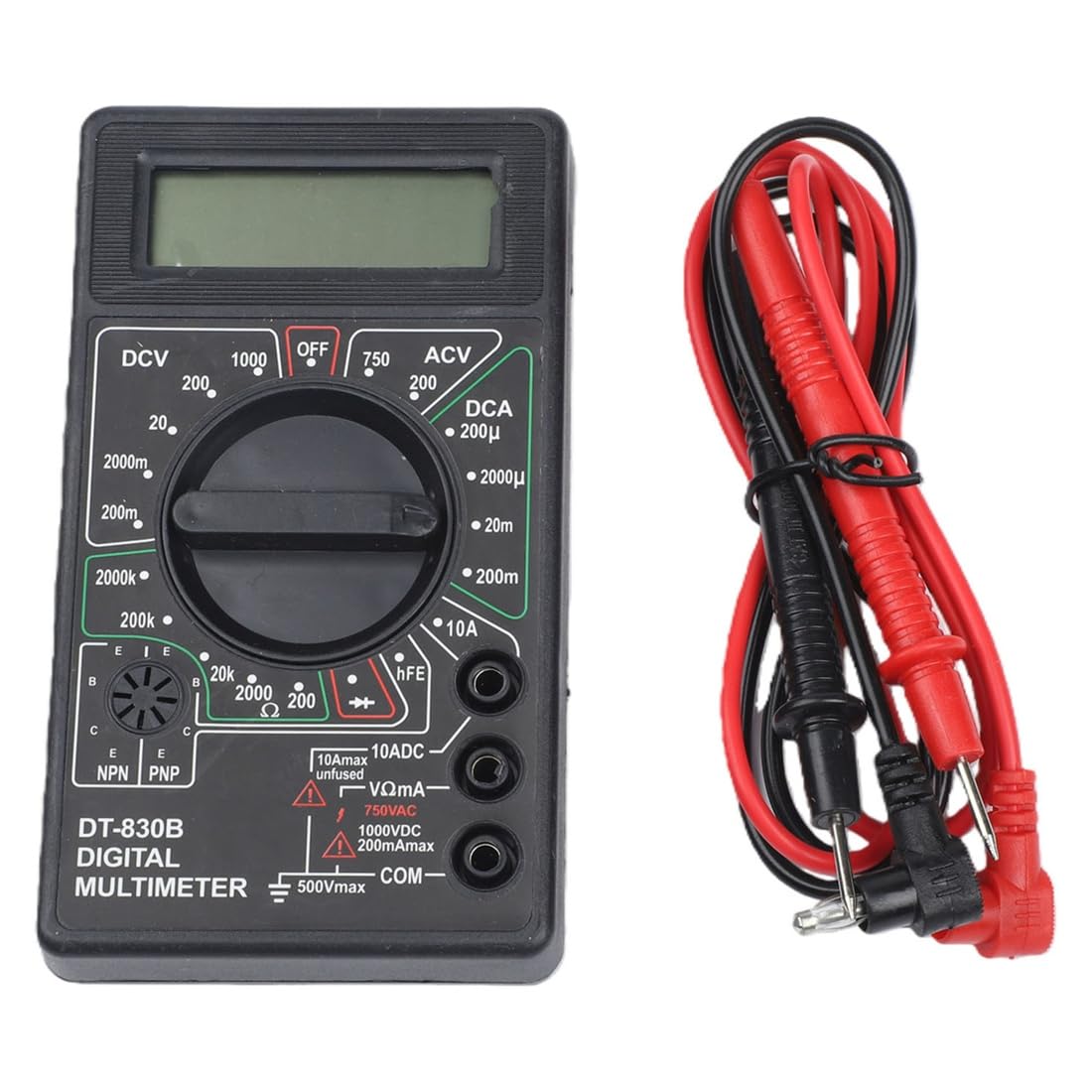 Aundhegrtt Black Dt830b Electrical Voltmeter Ammeter Handheld Multimeter Soldering Kit Circuit Tester Welding Tools