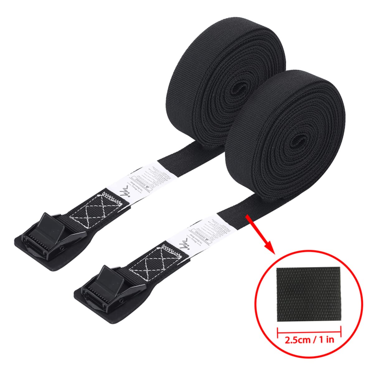 Holibanna Portable Car Luggage Bind Belt Heavy Duty Straps for Kayak Rack Trailer Tie Down Straps