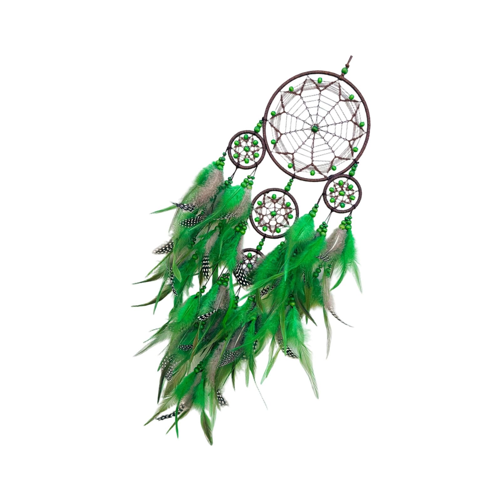 Stylish Tribal Ethnic Dreamcatchers Hanging Decors for Bedroom Living Room with Feathered and Colorful Beads Wall Art Hanging Decors