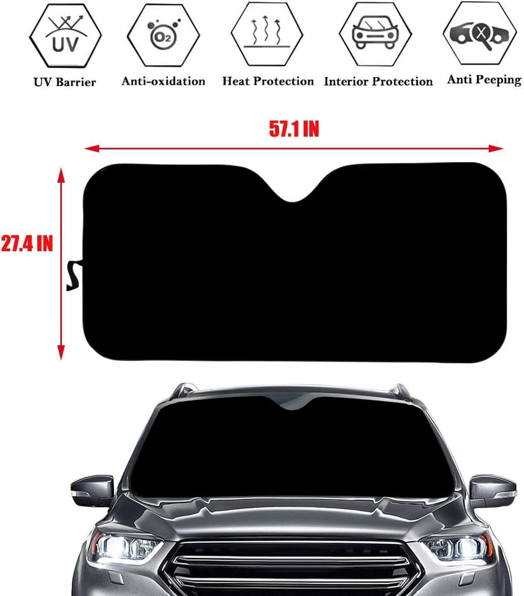 Heeler Red Heeler Dog Lover Car Windshield Sun Shade, Australian Cattle Dogs Blue Sky Auto Sunshade Accessories, Gift for Dog Lover, Car Front Window Auto Visor Blocks UV Keeps Your Vehicle Cool