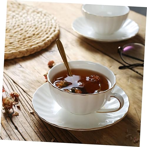 Miniatura 6 de Taza de té de cerámica de 2 piezas Juego de vasos de té elegante taza de té para café casero