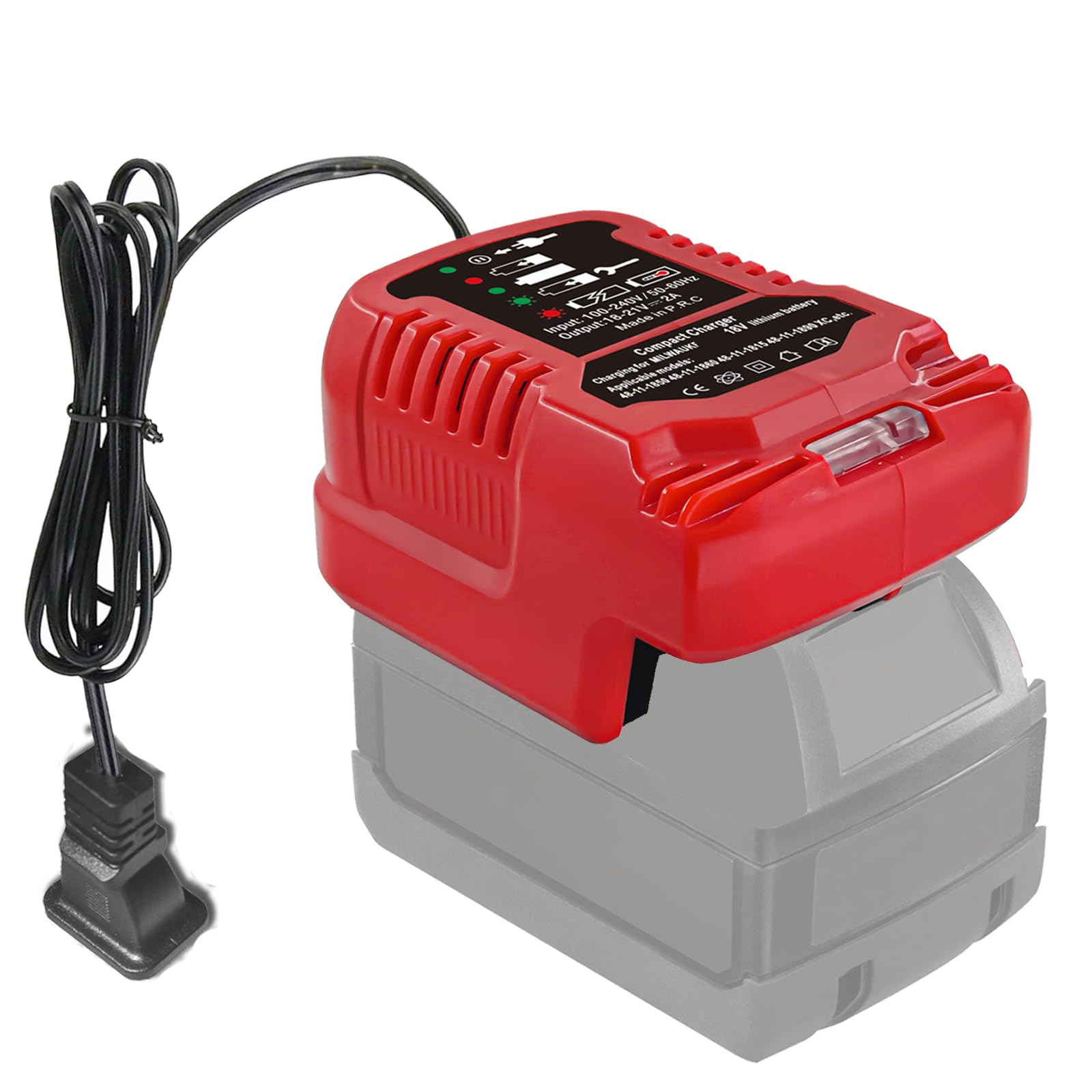 Powilling 2-Pack 6.5Ah Replacement Battery & Charger Kit For Milwaukee M18 – Compatible With 48-11-1852, 1850, 1840, 1890, 1828 & More