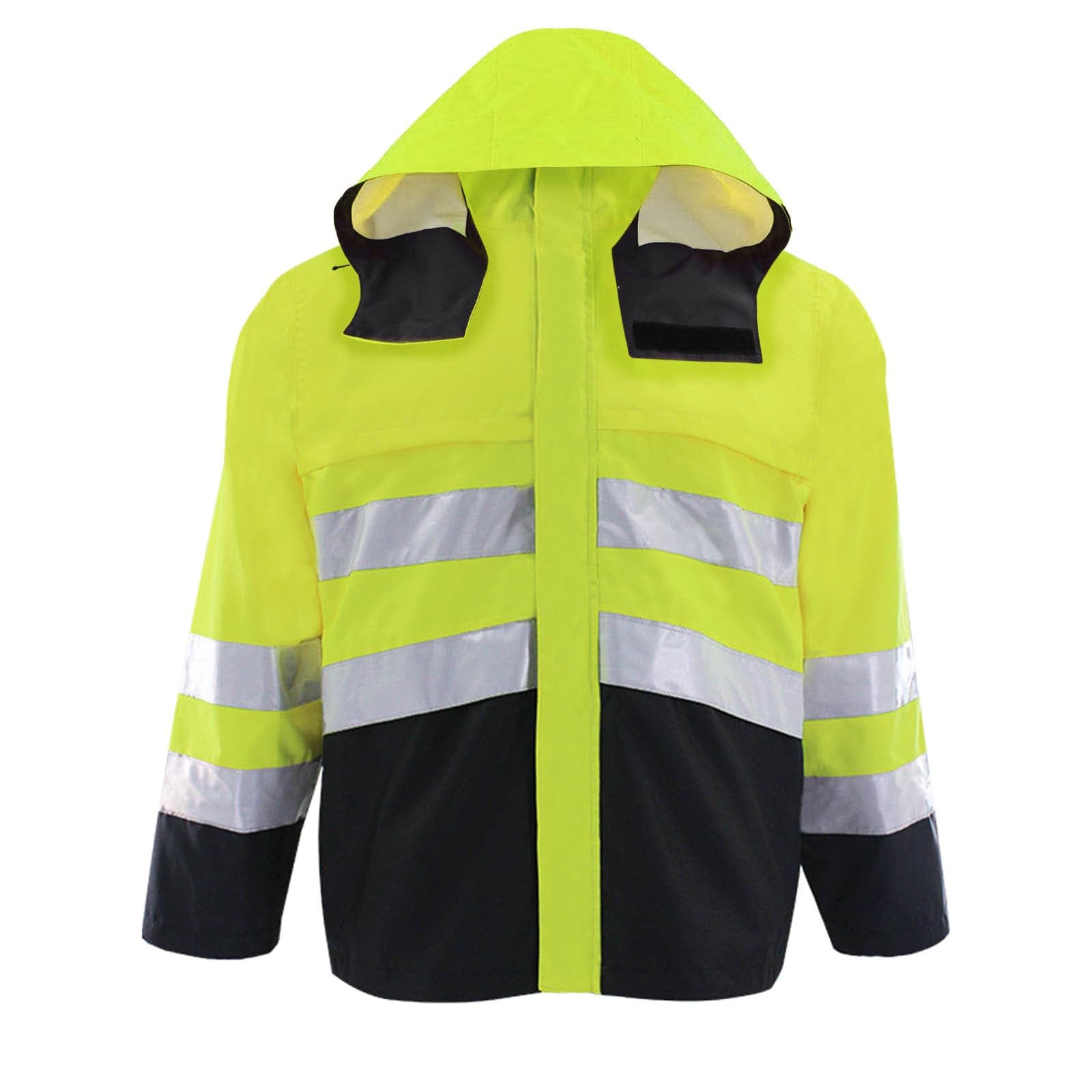 Chaqueta Reflectante de Alta Visibilidad, Resistente al Viento y Abrigada, Ideal para Trabajos al Aire Libre. Cuenta con múltiples Bolsillos, es Ligera y cómoda, Ciclismo, Correr,
