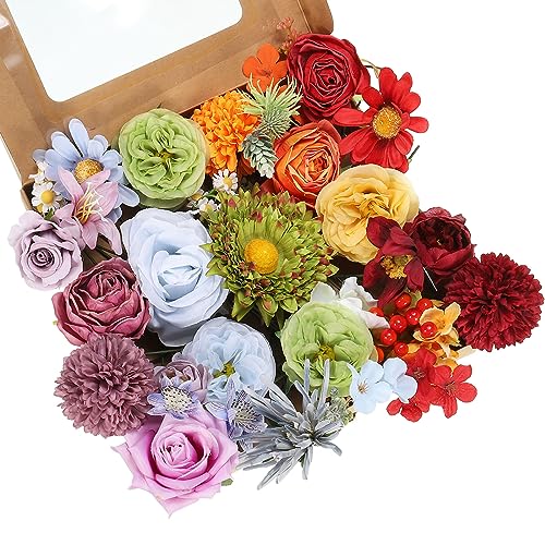PATIKIL Artificial Flowers Combo Box Set