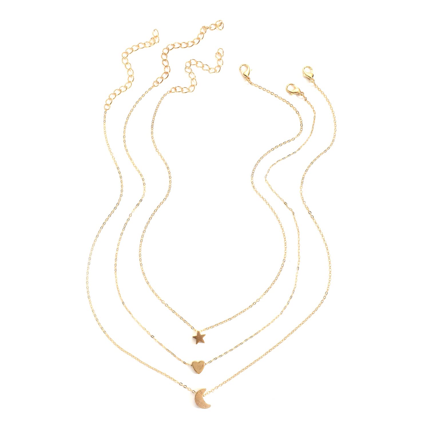 Shining Diva Fashion Stylish Multilayer Chain Pendant Necklace for Women and Girls (14581np), Gold (B0BX956RST) Amazon Price History, Amazon Price Tracker