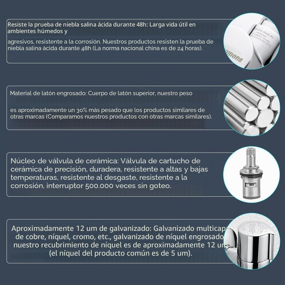 Appliance Valve - Válvula de esquina de pared para lavavajillas, conexión de agua G1/2" a G3/4" (cromado)