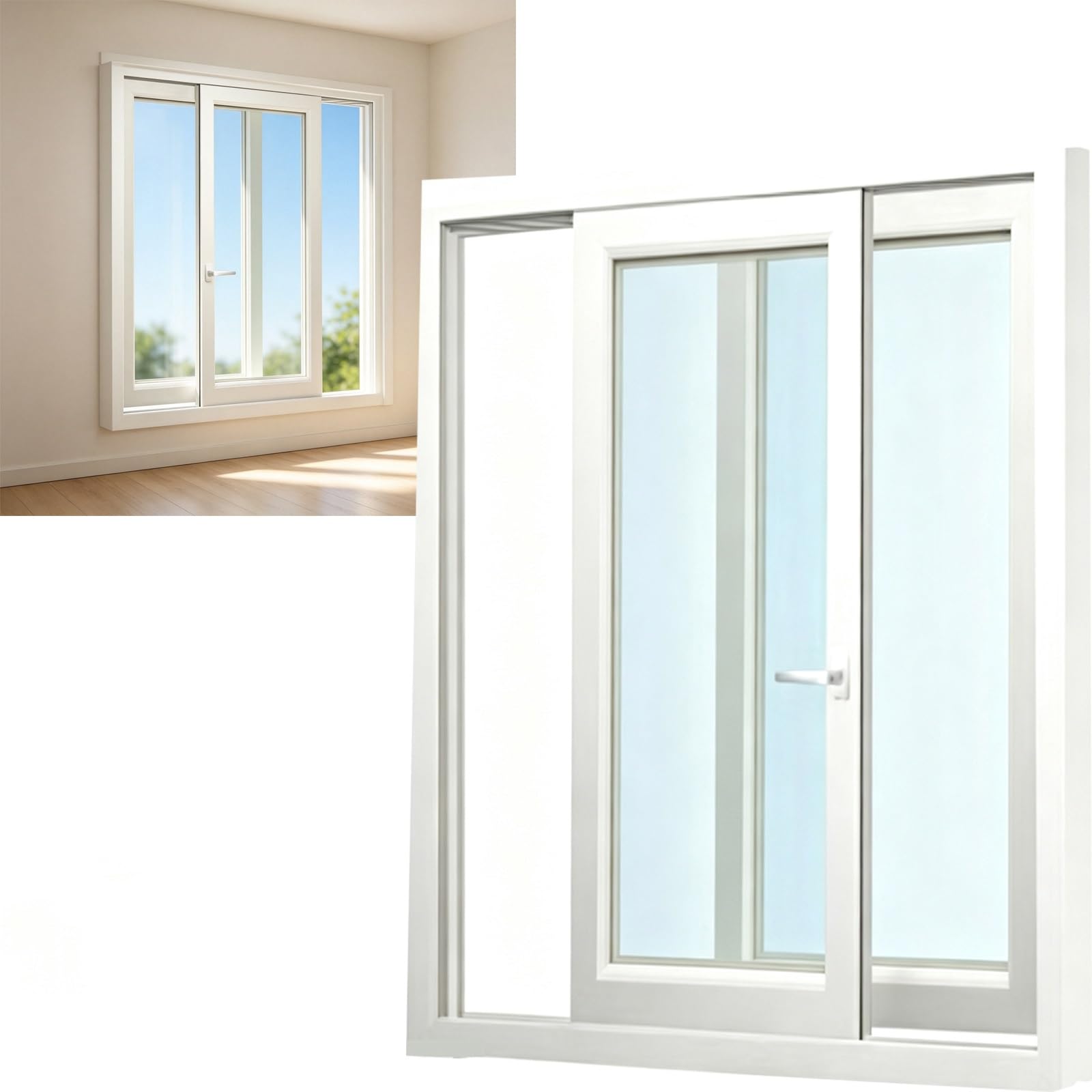 Ventana Corrediza Horizontal Pequeña For Baño,Reemplazo De Ventana De Baño
