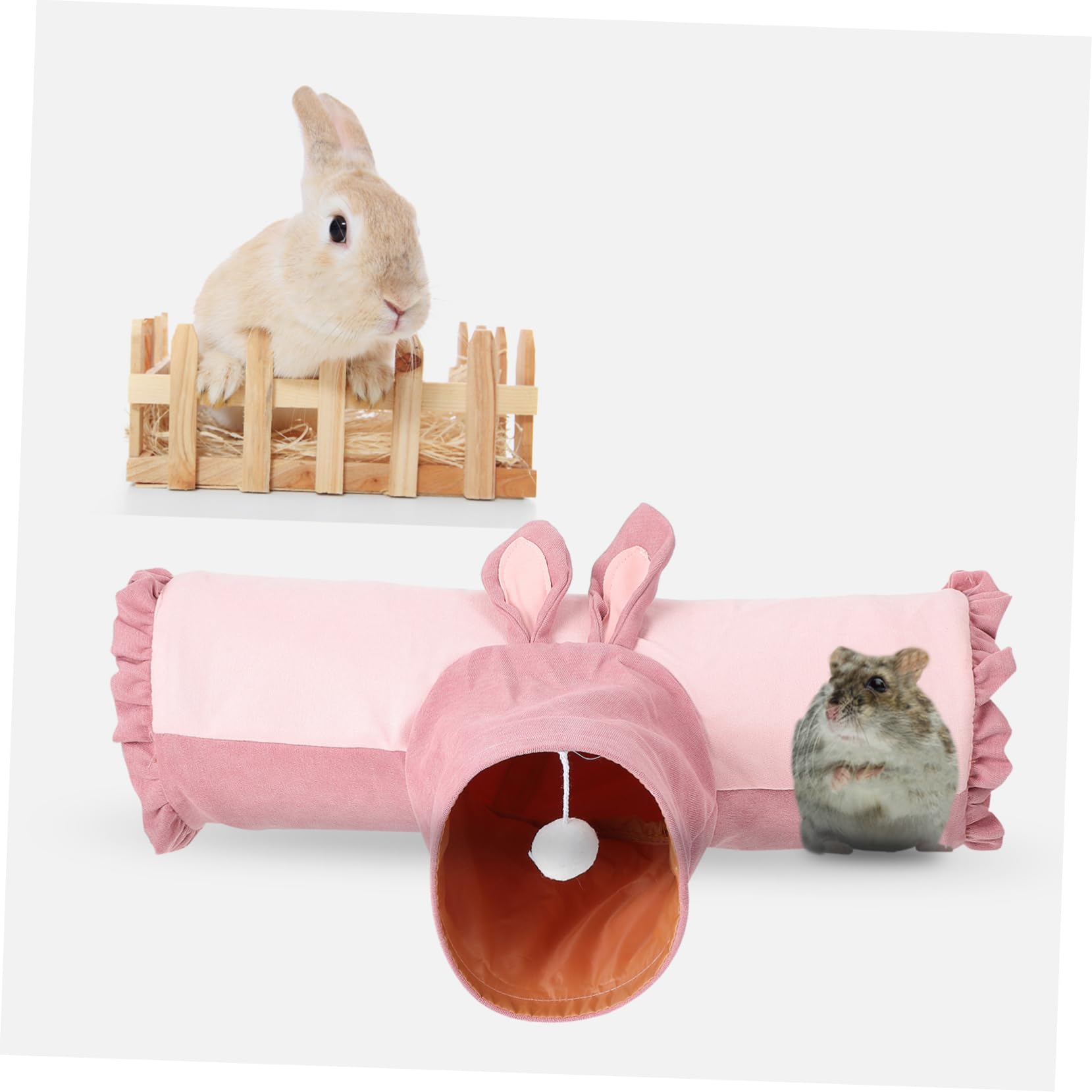 SEWOART Pet Plaything Versatile Hamster Accessory Rabbit Tunnel Small Animalstunnel Multi-Functional for Resting Playing