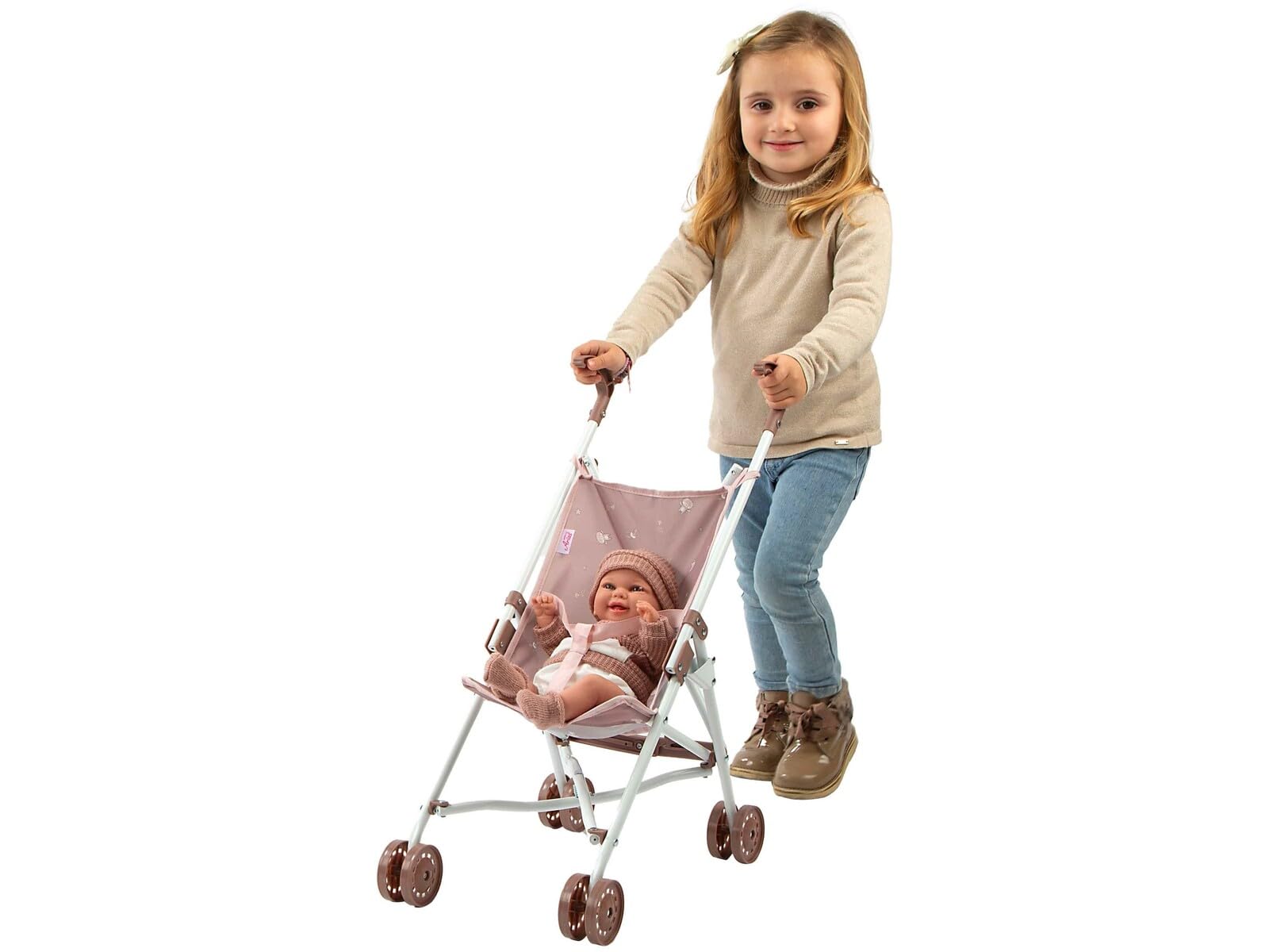 ARIAS - Passeggino della collezione Bear. È pieghevole e molto leggero. Dimensioni: 27 x 47 x 58 cm. Giocattolo Bambini +3 anni (ARI40861)