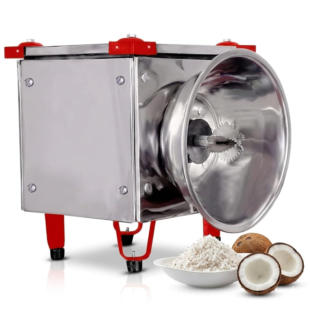 Electric Coconut Grater for Domestic and Commercial Prupose, Heavy Duty, Speed 2 Coconuts per min, 1440RPM, 1/4 HP Motor, Stainless Steel Blade
